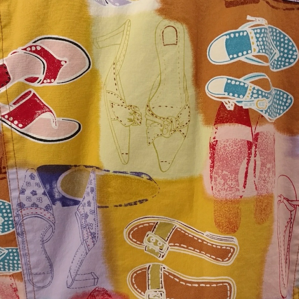 Shoe Print Colorful Spring Jacket Fun Lightweight - Picture 4 of 8